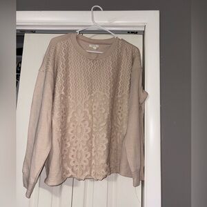 Maurice’s lace sweatshirt